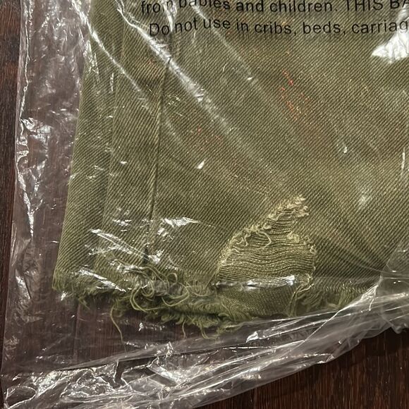 NWT Free People Makai Cut Off Shorts Size 26 Olive Green - Picture 10 of 11